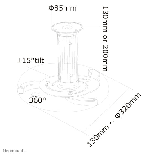 Neomounts BEAMER-C80 project mount