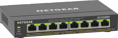 NETGEAR 8-Port Gigabit Ethernet PoE+ Plus Switch (GS308EP)