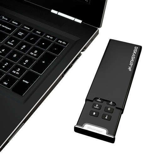 SSD iStorage diskAshur M2 500GB USB-A USB-C 370MB/s Encryption