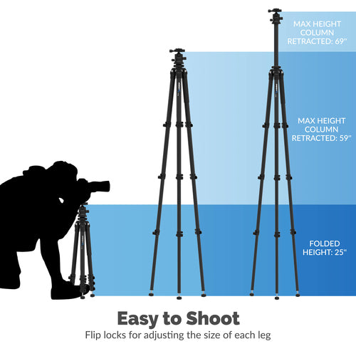 Sabrent TP-CF69 tripod