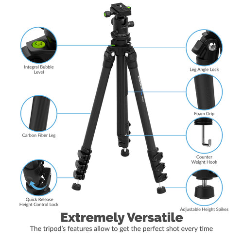 Sabrent TP-CF69 tripod