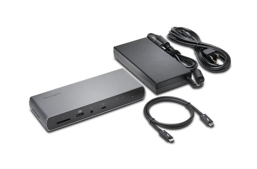 Kensington SD5750T Thunderbolt 4 Dockingstation - Kabelgebunden, 90W Power Delivery, 10/100/1000 MBit/s, Grau