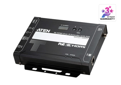 AV Extender ATEN VE8952T 4K 100m Wired HDCP Compliant Black