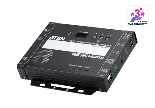 ATEN VE8952R AV Extender - 4K Auflösung, 100m Reichweite, Kabelgebunden, HDCP-konform