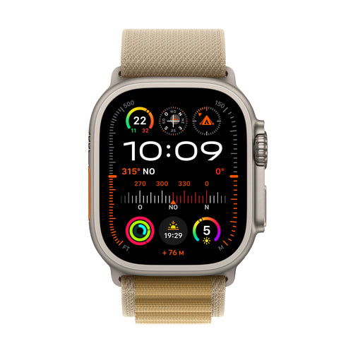 Apple Watch Ultra 2 GPS + Cellular 49mm Natural Titanium Case OLED Touchscreen 64GB