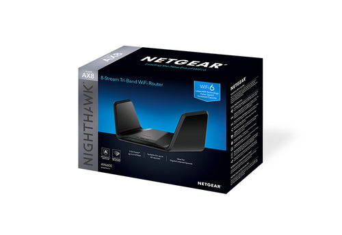 NETGEAR Nighthawk Tri-Band AX8 8-Stream AX6600 WiFi 6 Router (RAX70) wireless router
