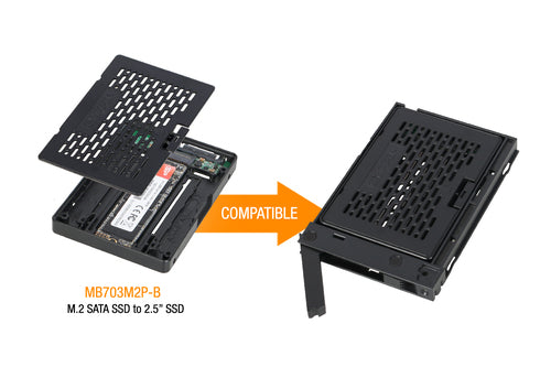 Icy Dock MB742TP-B computer case part