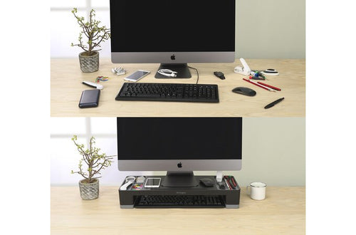 Kensington Monitor Stand Adjustable Height 18 kg Load Black Grey