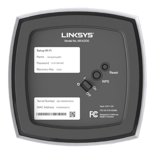 Linksys Velop Whole Home Intelligent Mesh WiFi 6 (AX4200) System, Tri-Band, 2-pack wireless router
