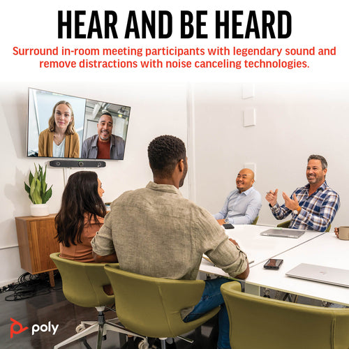 HP Poly Studio X52 All-In-One Video Bar video conferencing system