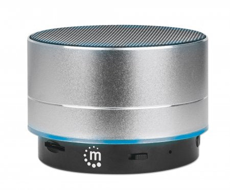 Bluetooth Portable Party Speaker IPX4 Splashproof 10m Range MicroSD Aux USB-A Silver