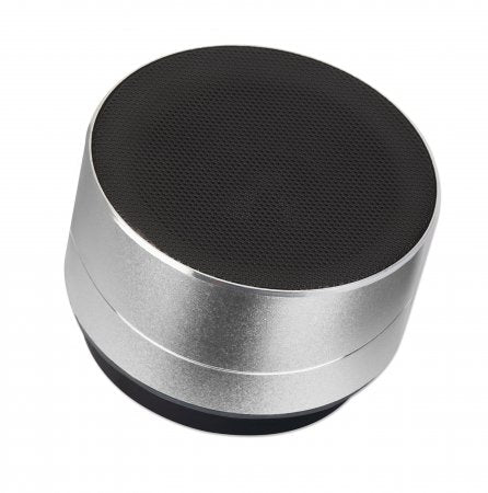 Bluetooth Portable Party Speaker IPX4 Splashproof 10m Range MicroSD Aux USB-A Silver