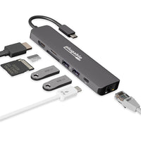 USB-C Hub Plugable Technologies USBC-7IN1E 100W 4K HDMI Ethernet