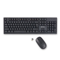 Verbatim 70724 Schnurlose Tastatur-Maus-Set – volle Größe Schwarz – RF-Konnektivität