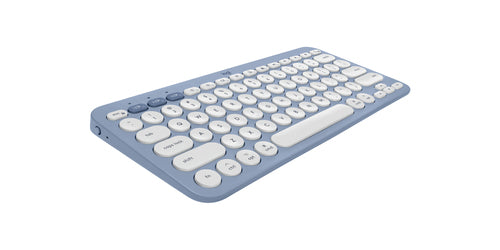 Wireless Keyboard and Mouse Combo for Mac Logitech Pebble 2 QWERTY Bluetooth RF Wireless Scissor Switch Blue