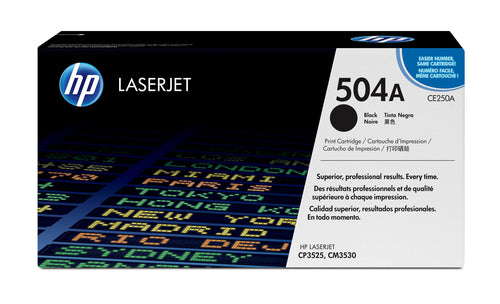 HP 504A Black Original LaserJet toner cartridge