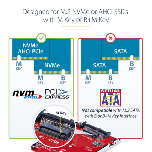 StarTech.com 1M25-U3-M2-ADAPTER interface cards/adapter