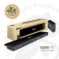 CLUB3D CSV-1564W100 laptop dock/port replicator