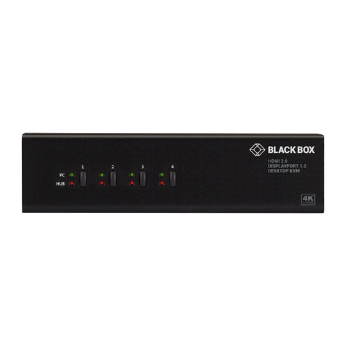 KVM Switch Black Box KV6224DPH 4K Ultra HD 3840x2160 16:9
