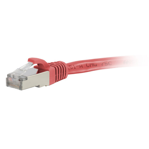 Cat6a Networking Cable 3ft Red S/FTP RJ-45 High-Speed