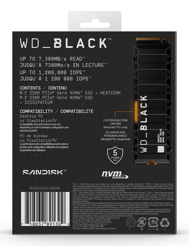 SanDisk Black WD_BLACK SN850X NVMe