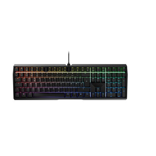 RGB-LED-Kabelgebundene mechanische Tastatur voller Größe CHERRY MX BOARD 3.0S QWERTZ Schwarz