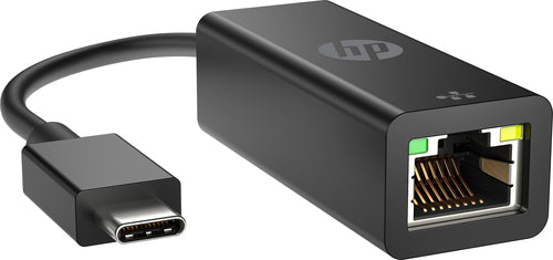HP USB-C auf RJ45 Adapter Schwarz Kompaktes Design