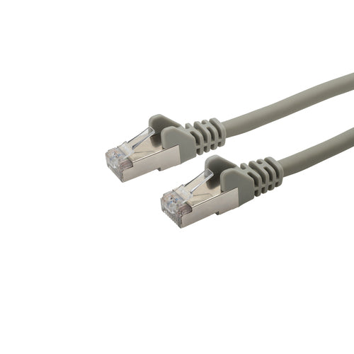 connektgear 20m RJ45 CAT6A SSTP Stranded Flush Moulded LS0H Network Cable - 26AWG - Grey networking cable