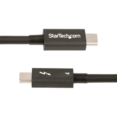 StarTech Thunderbolt 4 Cable 3ft - 40Gbps Data Transfer & 100W Power Delivery - USB4 Compatible