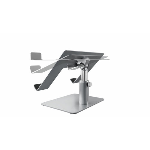 Laptop Stand Silver Adjustable Height 40.6 cm Aluminum Riser