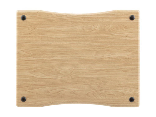 4 Tier Audio Stand XL Monoprice MDF Steel Maple Color 25.2 kg