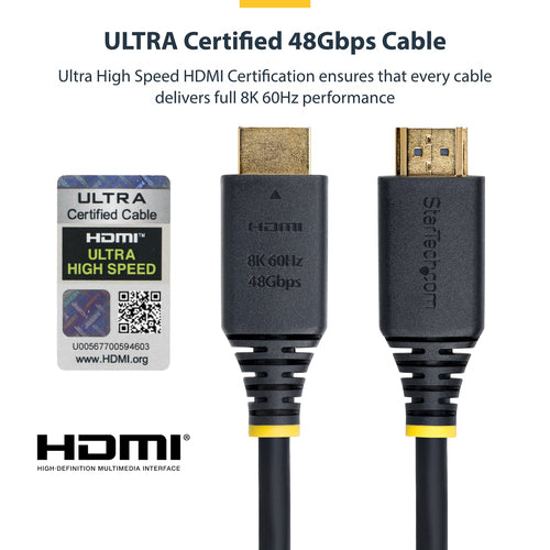 HDMI 2.1 8K 60Hz Cable 3m StarTech Ultra High Speed HDR10+ eARC