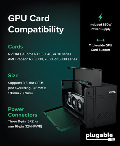 Plugable Technologies TBT5-AI External Graphics card enclosure