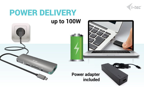 i-tec C31NANOLANPD100UK laptop dock/port replicator