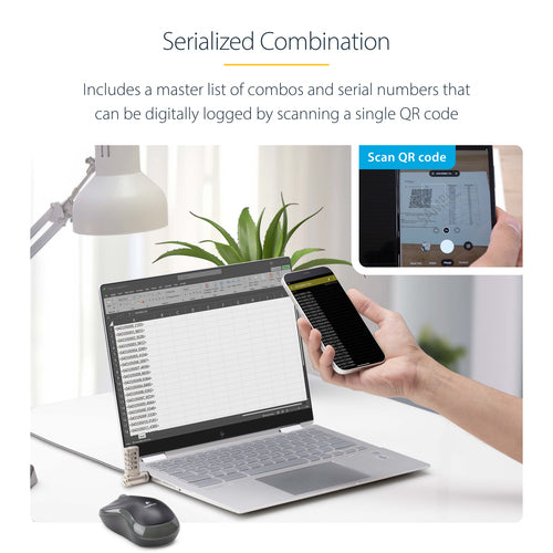 StarTech.com UNIVCS25-LAPTOP-LOCK cable lock