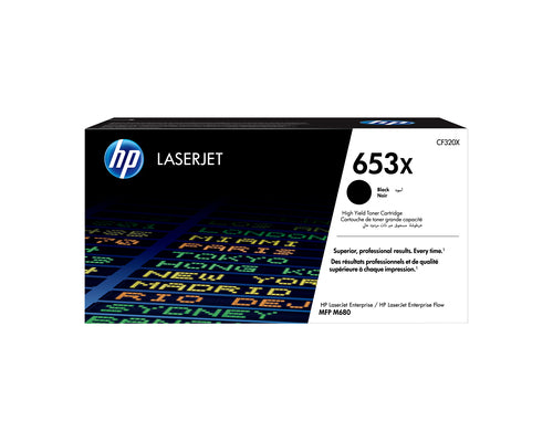 HP 653X Original LaserJet Tonerkartusche, Schwarz, Hohe Reichweite