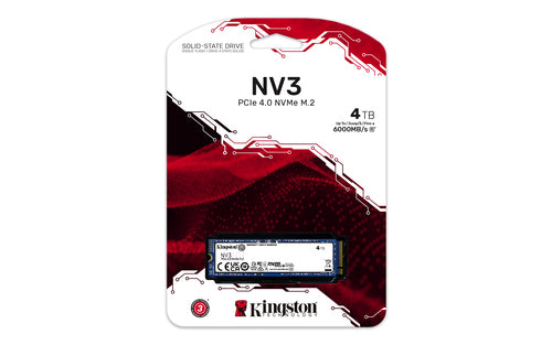 M.2 NVMe SSD 4TB Kingston Technology NV3 6000MB/s