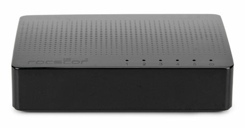 Gigabit Ethernet Switch Rocstor JetConnect JC5 Unmanaged Network Device