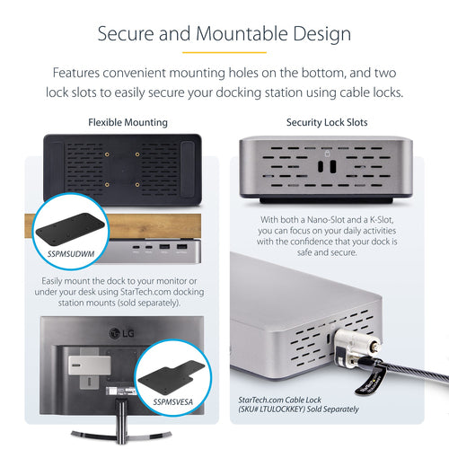 StarTech.com 155UE-USB4-DOCK laptop dock/port replicator