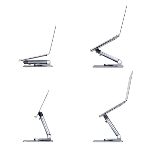 Telescopic Laptop Stand Adjustable Height Aluminum Portable 360° Swivel