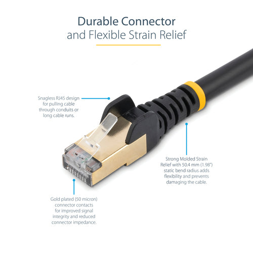 StarTech.com 6ASPAT10MBK networking cable