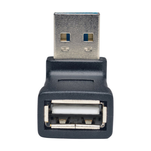 Universaler umkehrbarer USB-2.0-A-zu-Winkeladapter, Stecker/Buchse, Tripp Lite Schwarz