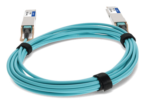 InfiniBand Fiber Optic Cable AddOn QDD-400-AOC5M 5m QSFP-DD AOC