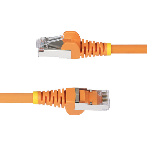 StarTech.com CAT6a Ethernet Kabel 0,3 m Orange - 10GbE, Knickschutz RJ45, 100W PoE++