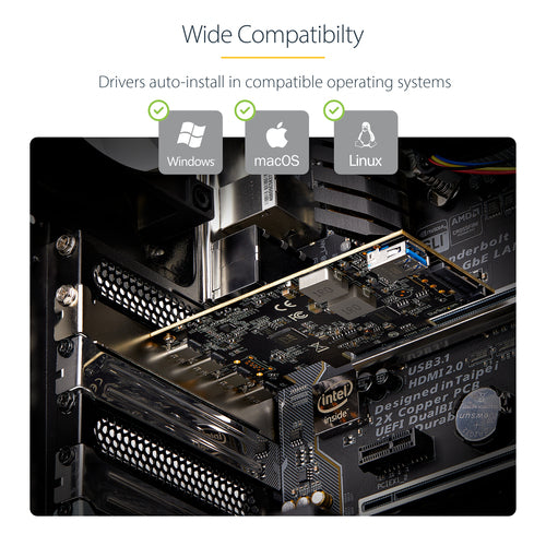 StarTech.com PS4C3IA3-USB-C-CARD interface cards/adapter
