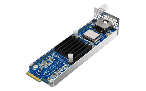 10G Ethernet LAN Module QNAP QXG-ES10G1T RJ-45 10000 Mbit/s Stainless Steel