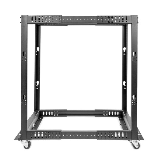 18U Freestanding Rack Cabinet with Adjustable Feet and Castor Wheels