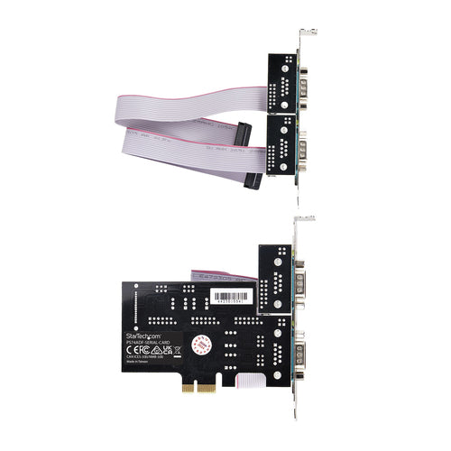 StarTech 4-Port Seriell PCIe Karte - RS232/RS422/RS485, Low-Profile, TAA-konform