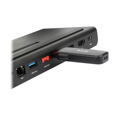 USB Type-A Port Blockers 4 Pack with Reusable Key Tripp Lite Black Plastic