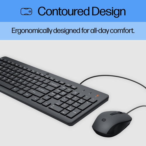 HP 150 Wired Mouse and Combination keyboard
